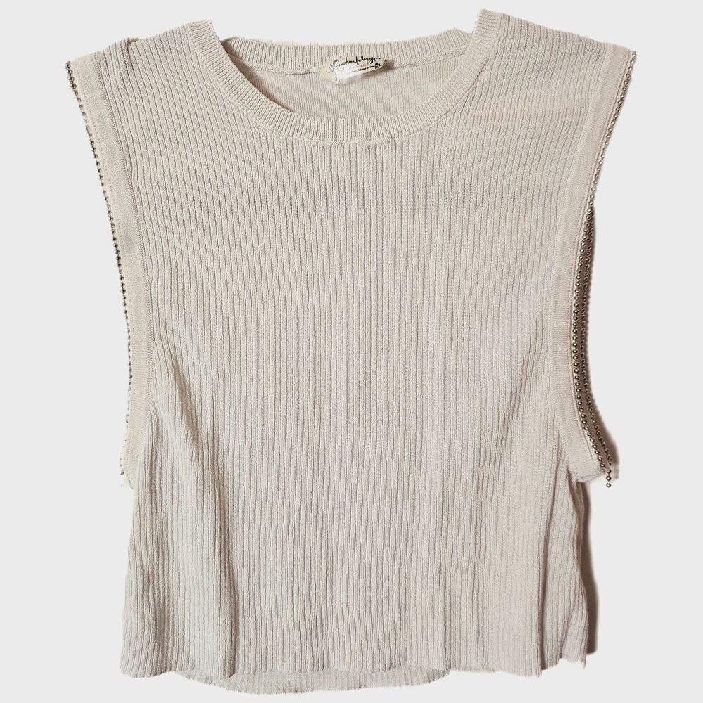 Free People ribbed tank elevated basic size S